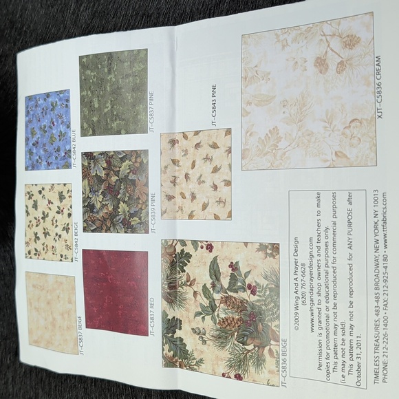 Log Cabin Star Quilt Kit Craft Plans Quilting - Picture 7 of 8